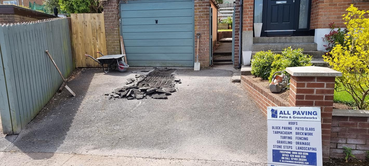 Block Paving | Tarmac Surfacing | Tarmac Resurfacing | Patio Paving | Groundworks | All Paving Patio Groundworks | Dungannon | Belfast | Omagh | Northern Ireland